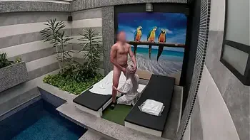 I call the room service girl from the private suite and she gives me a blowjob until I finish in her mouth