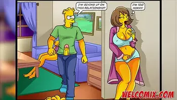 Fucking the hot mother-in-law! Simptoons, Simpsons porn