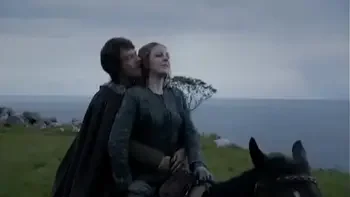 Yara Greyjoy hot moments game of thrones Gemma Whelan and Indira Varma.