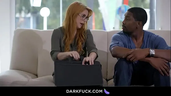 Hot redhead french tutor Penny gets fucked by her black student