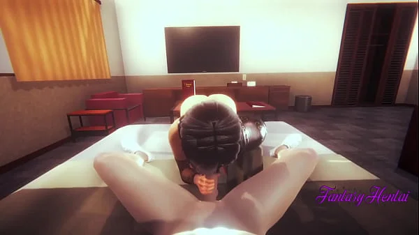 Final Fantasy VII Hentai 3D - Yuffie Handjob, Blowjob and fucked with creampie - Anime Manga Porn