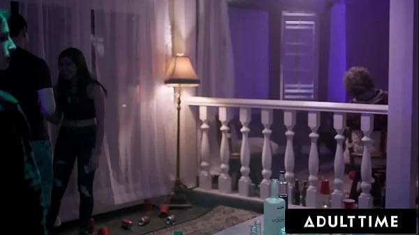 ADULT TIME - Voyeur Lesbian Teen Watches Aidra Fox And Kristen Scott Lick Each Others Pussies