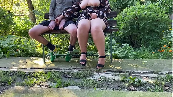Sight of my mother-in-law's natural big tits made me cum profusely
