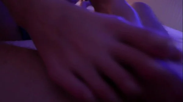 Footjob and Blowjob from my s. Step-Sister in night.Cum on Feet