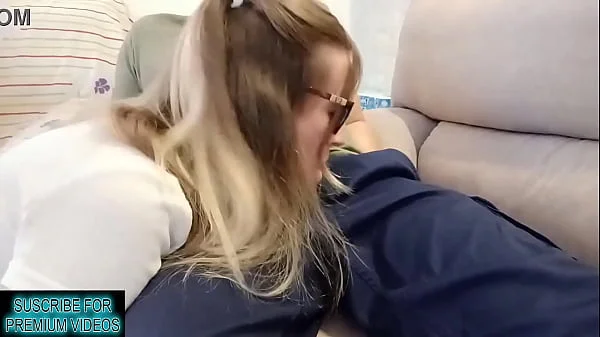 Extreme Ejaculation destroys clean clothes before going to work
