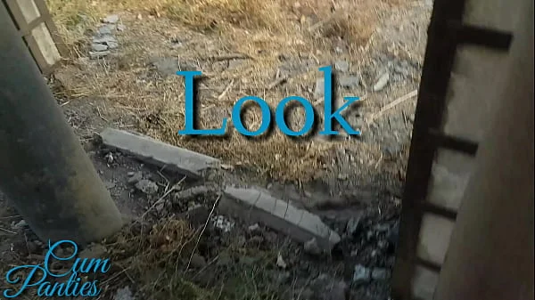 Real public cum panties near trains