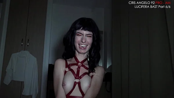 Lucifera Cumshot Cris Angelo - Double Langue - Tongue splitting - Private Fuck 009 - Paris - Barcelona Part 6/6