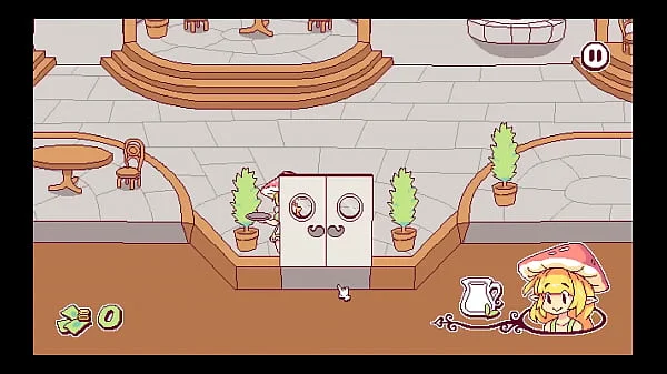 Futanari Di Funghi [ FUTA Hentai Game ] Ep.1 giving then shemale cum as special sauce in the restaurant !