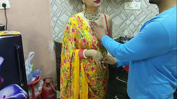 Blackmailing and fucking my ex gf who is now my bhabhi ki saree utar ke kitchen main uski mast Gand Marne ka socha