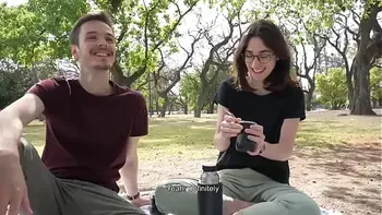 How does a Day at the Park end up with a Public Blowjob- - Cute Teen Swallows Cum
