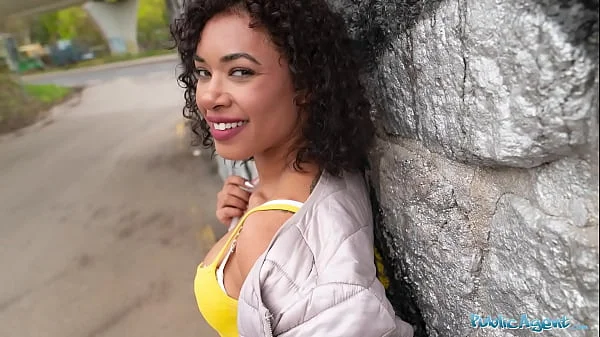 Public Agent Rock Paper Scissors game turns into hardcore outdoor public fucking