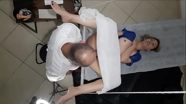 Patient goes to the gynecologist but gets horny and he cums in her.