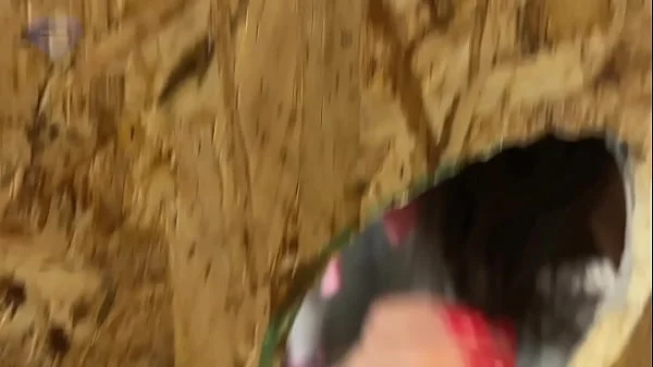 Slut gave herself through gloryhole to two big-dicked strangers and got cumshots in her mouth and pussy