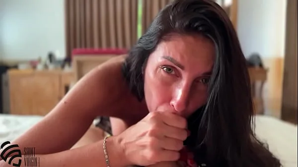 Stepmom checks her stepson's homework and gets cum in her mouth