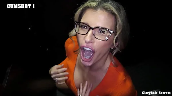 GloryholeSecrets - FUN Blonde Girl Shows Off He Skills At The Gloryhole