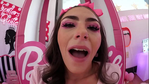 college girl lost a bet and has to play barbie for the dean