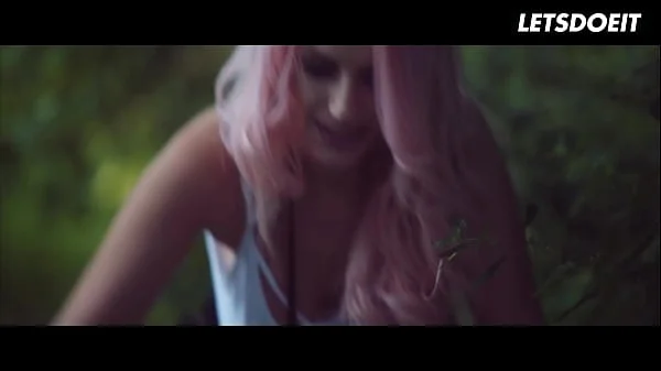 StepSisters Vanessa Decker and Angel Wicky Lick and Finger Each Other's Pussies In The Woods - A GIRL KNOWS