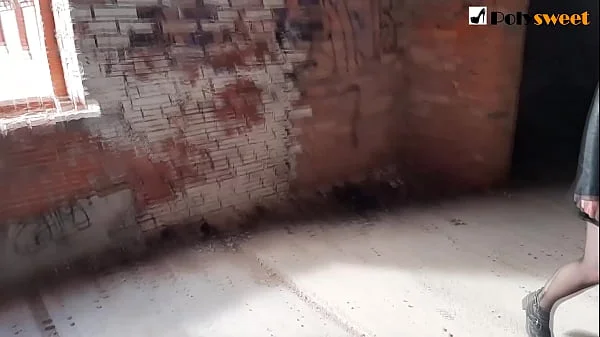 Fucked her BF in an abandoned building (Pegging)