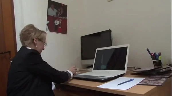 First day at work our new secretary gets analized by the boss