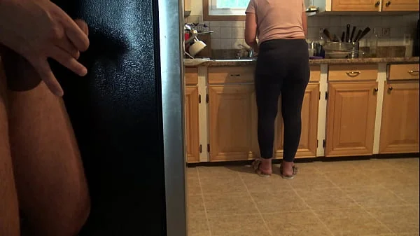 french amateur stepmom gets big cumshot on her ass