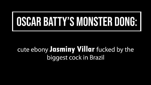 Cute Brazilian ebony Jasminy VILLAR fucked by a very big cock (Anal, DP, huge gapes, monster cock, ebony, 1on1) OB177