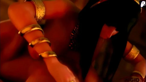 (4K - Rigid3D) Egyptian woman wants to fuck hard with her big ass a lucky erect penis that cums inside her | Hentai 3D