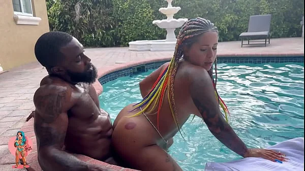 Squirting all over my neighbors bbc!