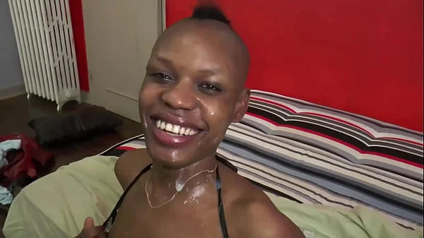 Young coed gets filled up by a big cock