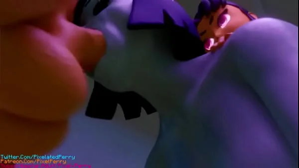 StarFire e BlackFire fazem um threesome com a Raven