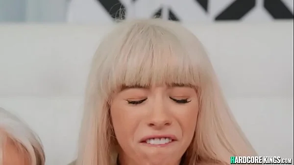 Horny teen and granny sharing big cock