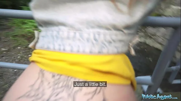 Public Agent She gets fucked deep by a fat cock in public