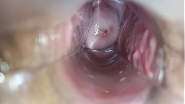 orgasm inside the vagina close-up