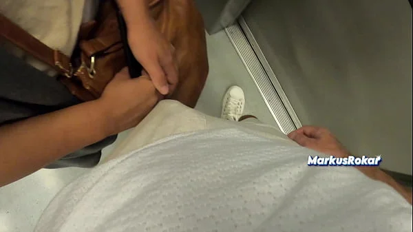 StepAunt Touch my Dick in Public Train by Mistake? | Taboo Family Touching | Grinding Cock on Her Hand