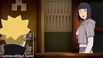 Boruto ver a Hinata lavando as louças e aproveita para por o pau nas costa dela.