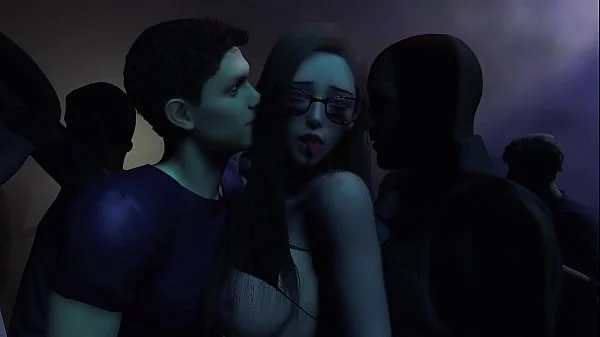Fucked hot pussy at the club l Group sex 3D animation Hentai