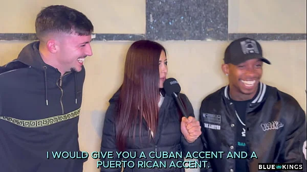 Andrea Lux entrevista a dos chicos en la calle y se los folla en el hotel