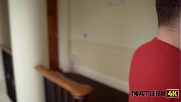 MATURE4K. Hot MILF is making milkshakes with her horny neighbour and let her husband to taste it