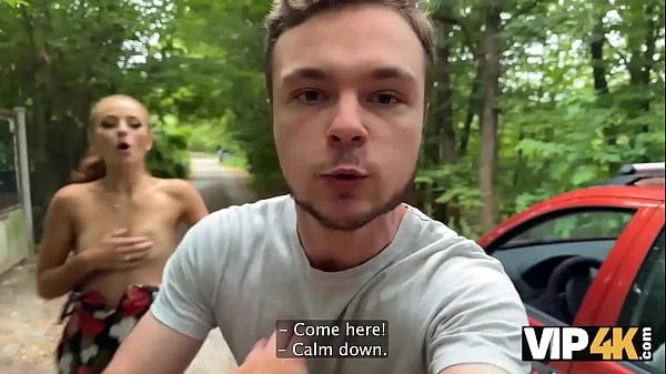 VIP4K. Red riding hood loves to show her pussy in her boyfriend’s car