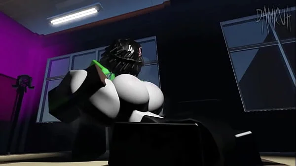 Girl gets addicted to a BIG cock - Roblox