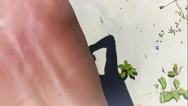 Teasing a stranger she didn't expect anal creampie