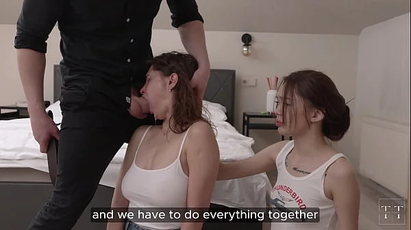 Stepfather punished my stepsister and made me participate