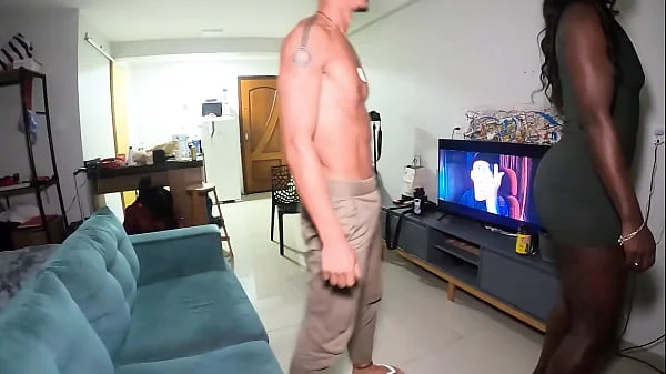 CUM SHOWER on the hottest Brazilian black ass you'll find on xvideos