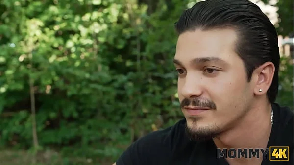 MOMMY4K. Horny Mommy is too sneaky and used her chance to fuck a young cock hard on the grass