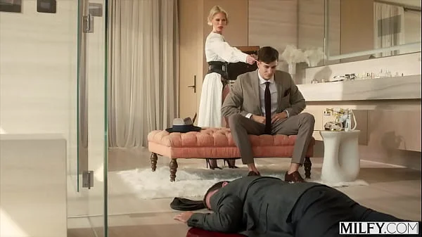 MILFY Busty Blonde MILF Casca Akashova Drains Every Drop Of Stud's Cock