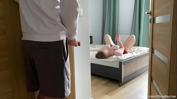 Watching Naughty Stepsister - Huge Dick Stepbrother Fucking Her!