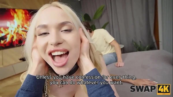 SWAP4K. Swap wives with Vera Jarw in a collar and Veronica Leal ended up with a lot of cum