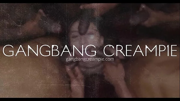 GangbangCreampie - Petite Small Tittied Asian Gets Her Small Pussy Filled With Cum In Gangbang