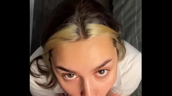 Brunette sucking dick and cowgirl style. POV