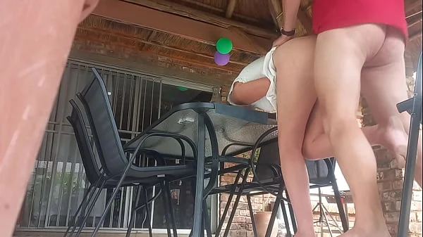 Upskirt fuck with my stepmom,view from below
