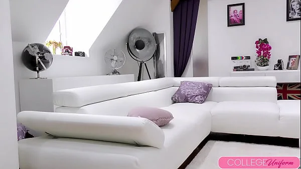 Alexia's School girl Striptease, Cute Uniform To Lingerie To Nude Fun!